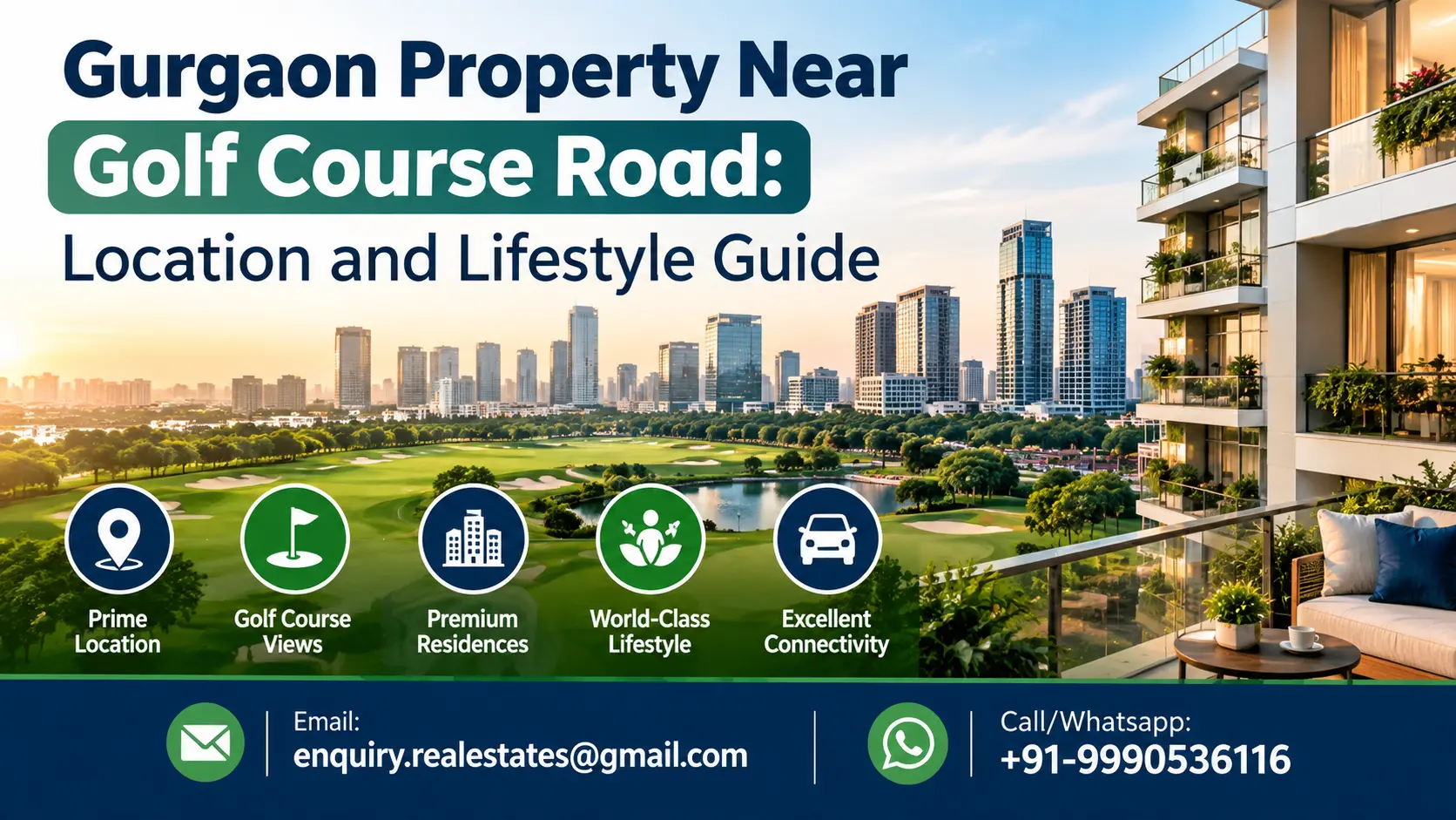 Gurgaon Property Near Golf Course Road: Location and Lifestyle Guide